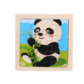 Quebra Cabeça Infantil de Madeira Montessori (Panda)