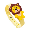 Repelente Pulseira Infantil Animais Divertidos (Amarelo - Leão)