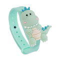 Repelente Pulseira Infantil Animais Divertidos (Azul -  Dino)