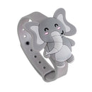 Repelente Pulseira Infantil Animais Divertidos (Cinza - Elefante)