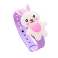 Repelente Pulseira Infantil Animais Divertidos (Roxo - Coelho)