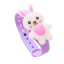 Repelente Pulseira Infantil Animais Divertidos (Roxo - Coelho)