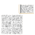 Rolo de Desenho para Parede Infantil (Comida)