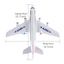 Avião de Controle Remoto Airbus 380 Bateria