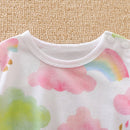 Macacão Unicórnio Bebê Soft Menina Branco Rosa
