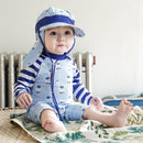 Conjunto Praia Infantil UV com Chapéu