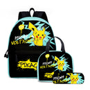 Kit Mochila Lancheira e Estojo Pokémon