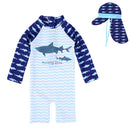 Conjunto Praia Infantil UV com Chapéu