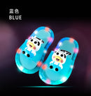 Chinelo Infantil Feminino com LED Vaquinha Divertida