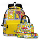 Kit Mochila Lancheira e Estojo Pokémon