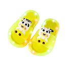 Chinelo Infantil Feminino com LED Vaquinha Divertida