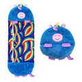 Saco de Dormir Infantil Confortável Pelúcia (Unicornio Azul)