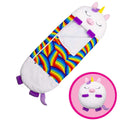 Saco de Dormir Infantil Confortável Pelúcia (Unicornio Branco)