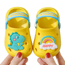 Sandália Infantil EVA Confortável Antiderrapante Dino (Amarelo)
