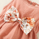 Macaquinho Bebê Feminino Menina Floral Com Laço