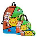 Kit Mochila Lancheira e Estojo Pokémon
