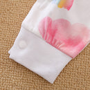 Macacão Unicórnio Bebê Soft Menina Branco Rosa