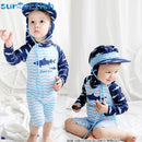 Conjunto Praia Infantil UV com Chapéu