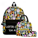 Kit Mochila Lancheira e Estojo Pokémon