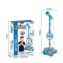 Microfone Infantil Brinquedo com Pedestal