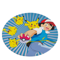 Tapete Pokémon Infantil Redondo Pikachu (Modelo 2)