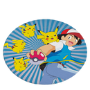 Tapete Pokémon Infantil Redondo Pikachu (Modelo 2)