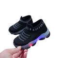 Tênis Infantil Com LED Masculino Feminino  (Preto)