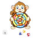 Tiro ao Alvo Infantil Animais Divertidos (Macaco)