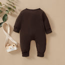 Macacão Bebê Soft Girafa Marrom Safári Masculino