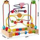 Ábaco de Madeira Educativo Infantil Montessori Matemática - Amor & Mãe