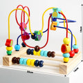 Ábaco de Madeira Educativo Infantil Montessori Matemática - Amor & Mãe