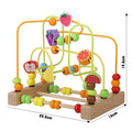 Ábaco de Madeira Educativo Infantil Montessori Matemática - Amor & Mãe