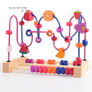 Ábaco de Madeira Educativo Infantil Montessori Matemática - Amor & Mãe