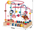 Ábaco de Madeira Educativo Infantil Montessori Matemática - Amor & Mãe