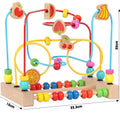 Ábaco de Madeira Educativo Infantil Montessori Matemática - Amor & Mãe