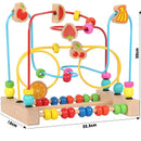 Ábaco de Madeira Educativo Infantil Montessori Matemática - Amor & Mãe