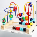 Ábaco de Madeira Educativo Infantil Montessori Matemática - Amor & Mãe