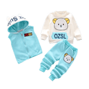 Conjunto Inverno Bebê Plush 3 Peças Masculino Feminino Peludo Ursinho com Capuz - Amor & Mãe