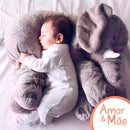 Elefante de Pelúcia para Bebê Antialérgico Grande Pequeno 40/60/80CM - Amor & Mãe