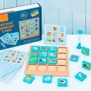 Jogo da Memória Infantil Madeira/Montessori - Animais - Amor & Mãe