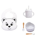 Kit Alimentação Bebê Silicone Com Ventosa - Amor & Mãe