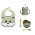 Kit Alimentação Bebê Silicone Com Ventosa - Amor & Mãe