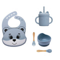 Kit Alimentação Bebê Silicone Com Ventosa - Amor & Mãe