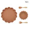 Kit Alimentação Infantil Silicone Bebê com Ventosa - Amor & Mãe