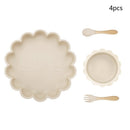 Kit Alimentação Infantil Silicone Bebê com Ventosa - Amor & Mãe