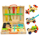 Kit Caixa de Ferramentas Infantil Madeira - Amor & Mãe