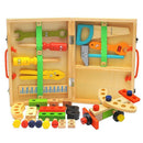 Kit Caixa de Ferramentas Infantil Madeira - Amor & Mãe