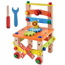Kit Caixa de Ferramentas Infantil Madeira - Amor & Mãe