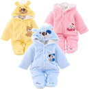Macacão Bebê Inverno com Capuz Bichinhos Masculino Feminino Promoção