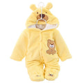 Macacão Bebê Inverno com Capuz Bichinhos Masculino Feminino Promoção